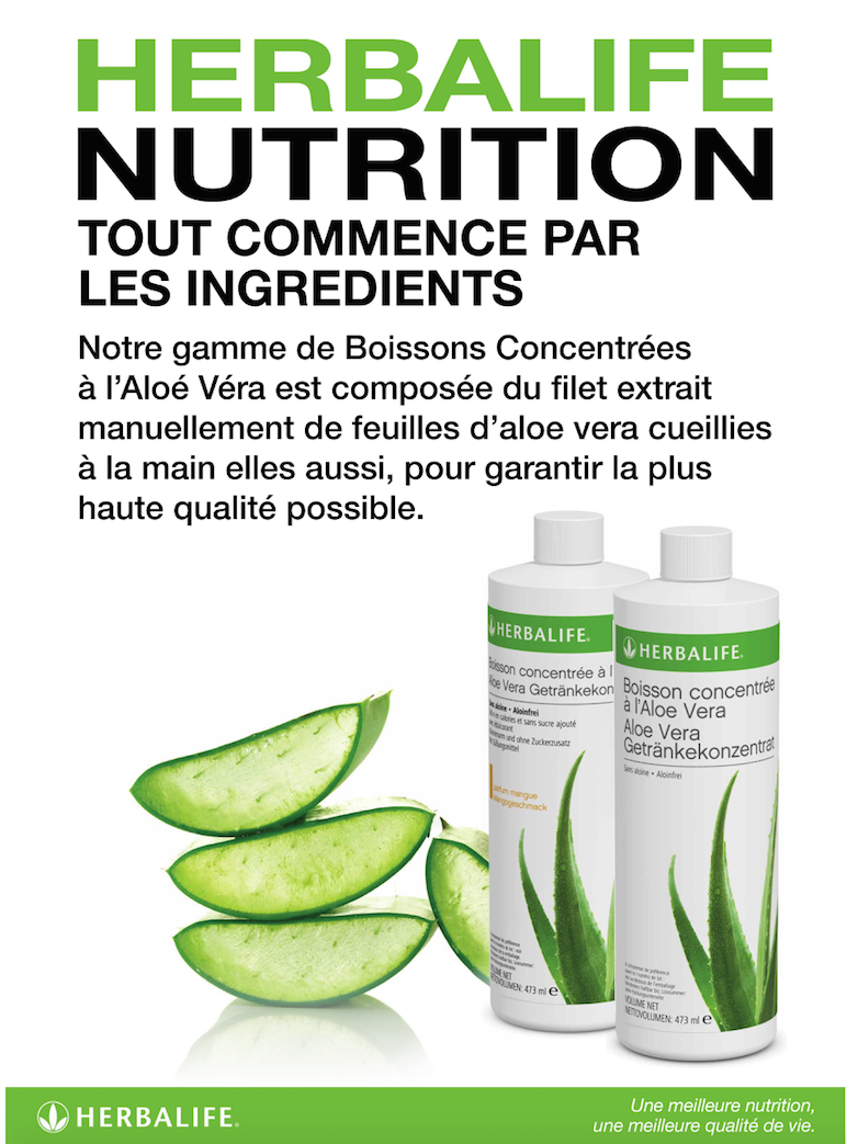 Boisson concentrée à l'Aloe Vera mangue ou classique élue meilleur produit de l'année 2015-2016